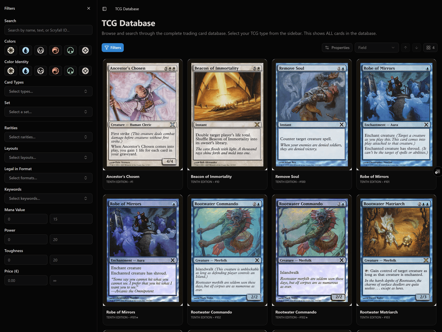 TCG Inventory Dashboard – Flesh and Blood